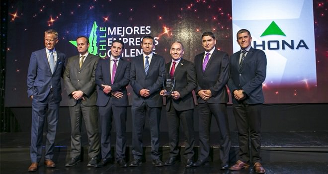 RHONA S.A. reconocida dentro de las Mejores Empresas Chilenas 2019